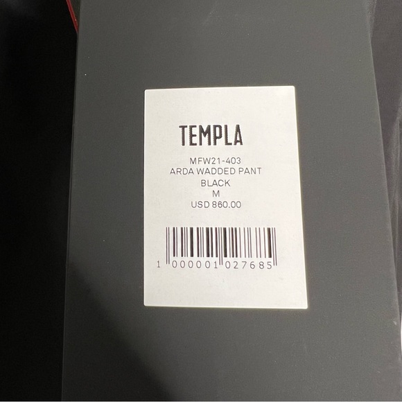 NWT Templa ARDA WADDED PANT MFW21-403 - Picture 10 of 14